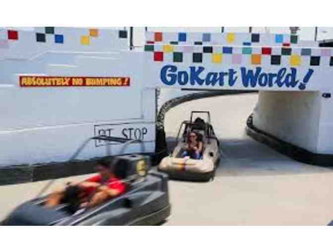 GO KART WORLD - FOUR (4) FREE RIDE TICKETS FOR ANY ATTRACTION