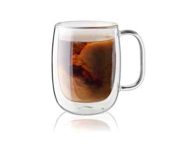 ZWILLING SORRENTO PLUS 4-PC DOUBLE WALL GLASS COFFEE MUG SET
