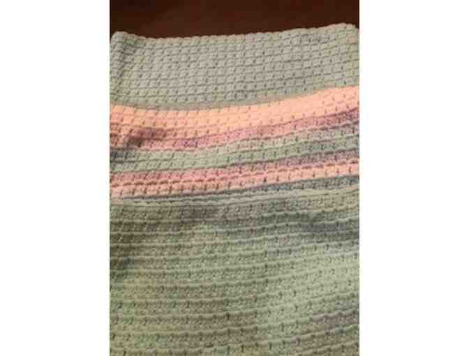 HANDMADE CROCHET BLANKET/THROW - MADE WITH LOVE BY NONNA