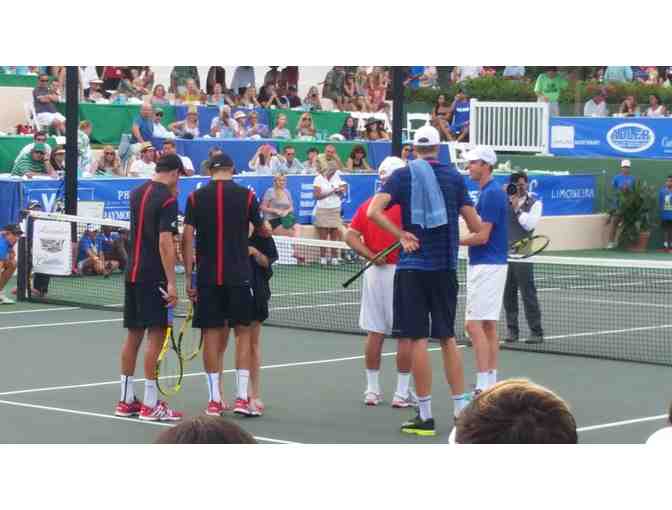 JOHN ISNER AUTOGRAPHED TICKET FROM BRYAN BROTHERS TENNIS FEST 9/27/2015
