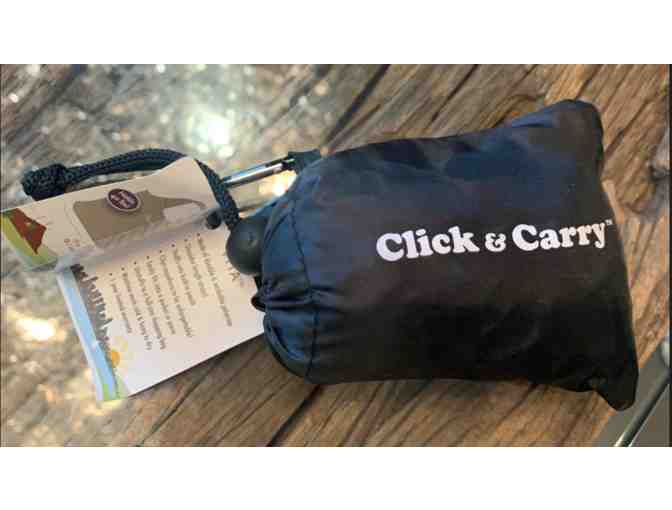 CLICK & CARRY HANDS-FREE BAG HANDLE & ORGANIZER (QTY: 2) WITH A BONUS BAG