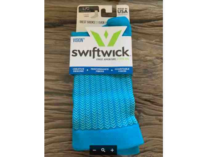 SWIFTWICK VISION FIVE RUNNING &amp; CYCLING CREW SOCKS SIZE L; UNISEX - Photo 1