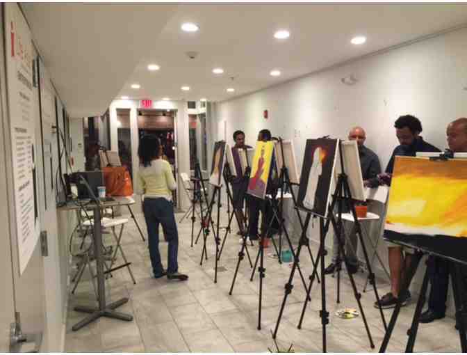 Private Paint and Sip Event for 20 people at Life Asset Office