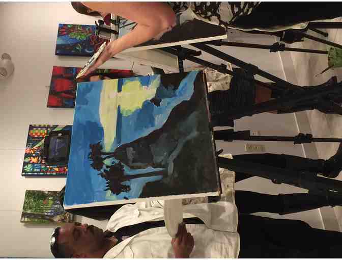 Private Paint and Sip Event for 20 people at Life Asset Office