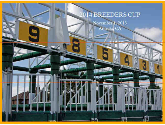 2014 Breeders Cup Package for Two People