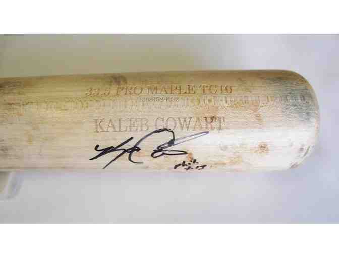 Broken Bat, signed by 3rd Baseman Kaleb Cowart