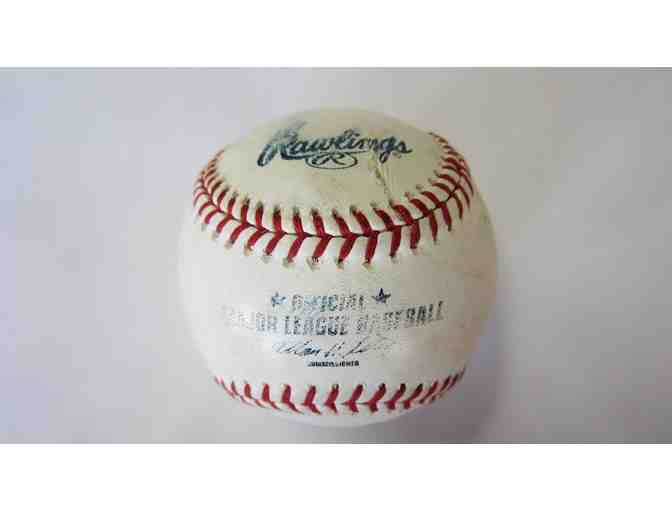Game-used signed baseball by Michael Roth