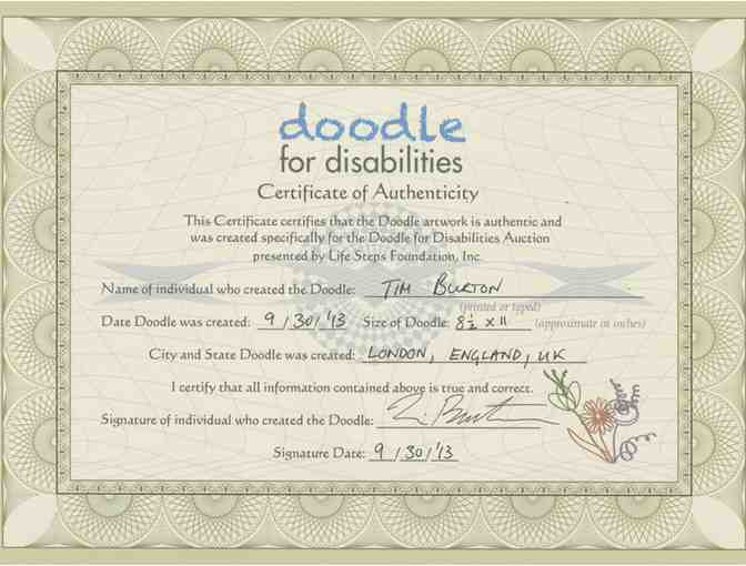 Doodle by Tim Burton