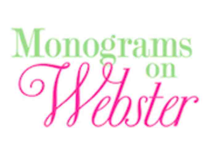 Monograms on Webster Gift Certificate
