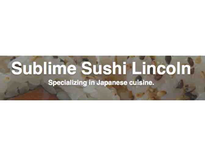 Sublime Sushi - $50 Gift Certificate