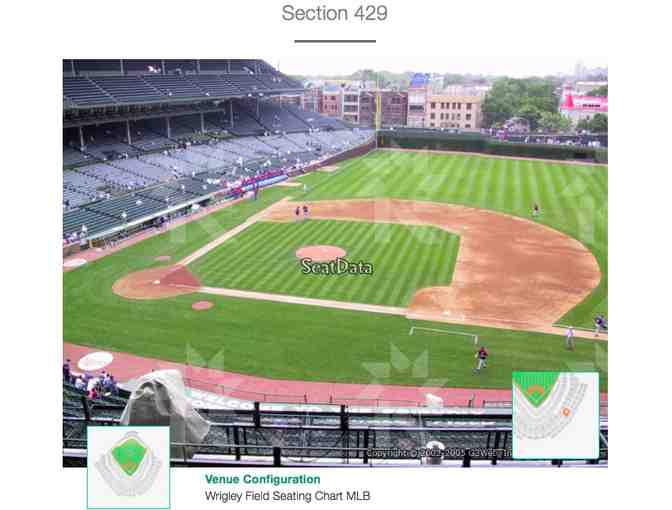 Chicago Cubs - 2 Tickets - Section 429 Row 6