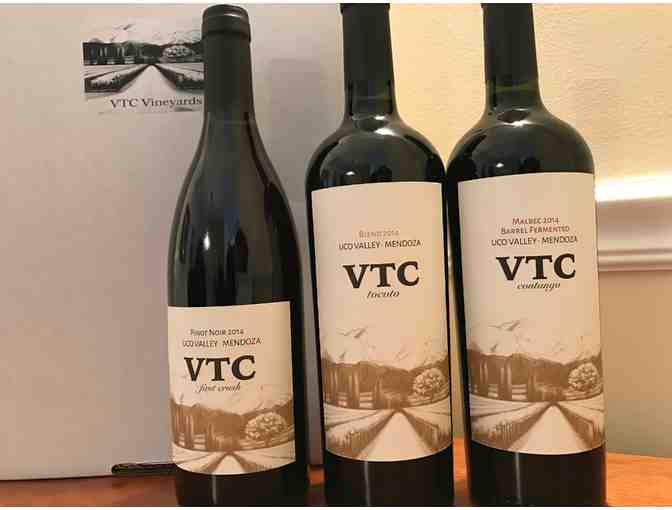 3 Bottles of Wine - VTC Vineyards: Malbec, Pinot  Noir and Blend