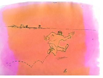 Andre Slob: Set of Five Original Drawings