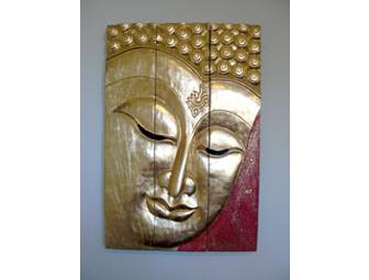 My Heavenly Buddha: Carved Wall Plaque