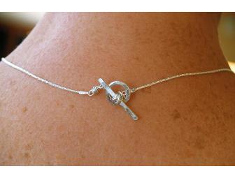 The Barber's Daughters: Ha Lotus Pendant with Blue Freshwater Pearl