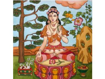 Lasha Mutual: Print 'White Tara with Fruit and Incense'