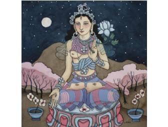 Lasha Mutual: Print 'White Tara with Moon'