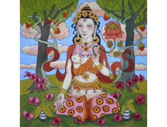Lasha Mutual: Print 'White Tara with Orchids'