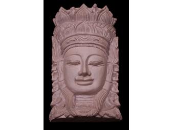 Mantras in Metal: 'Cambodian Bodhisattva' Cast-stone Hanging