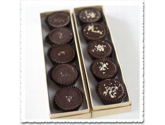Alma Handmade Chocolates: Deluxe Assortment with Gilded Dark Chocolate Buddhas