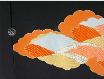 The Ikebana Shop: 'Black Clouds' Haori in 100% Silk