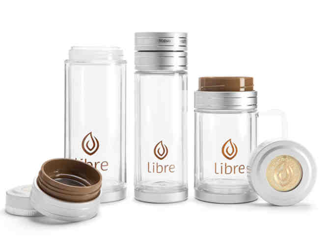 Libre:  Glass-and-Poly Tea Mug Assortment