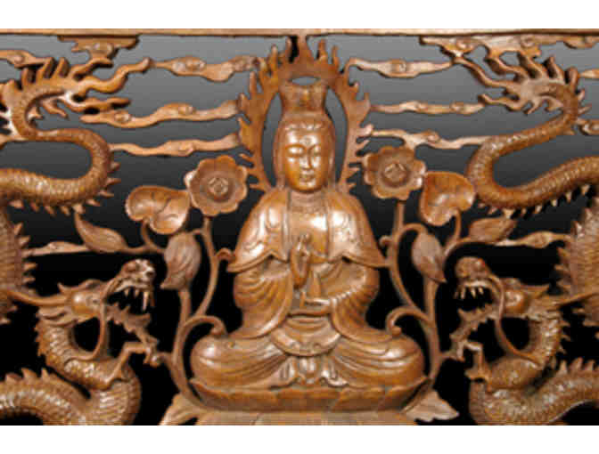 Tradewinds: 'The Face of Mercy' Wood Carving of Kwan Yin
