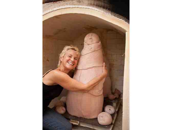 Marylyn Holland: Bronze Buddha Face Original