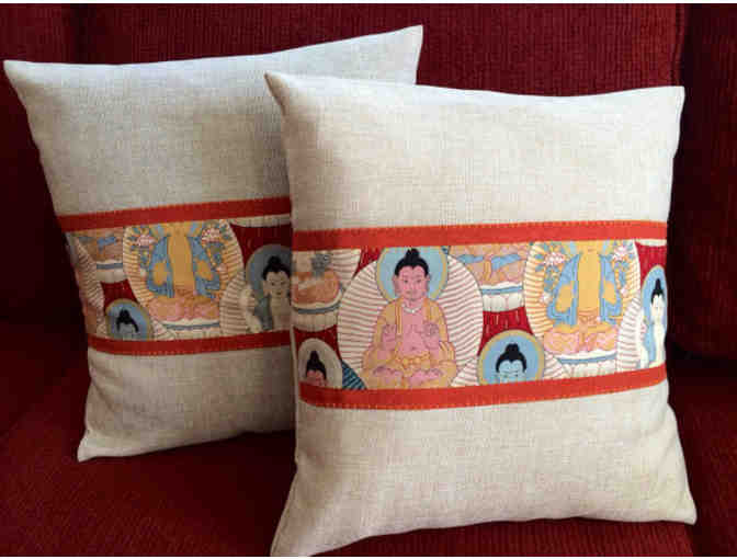 ThrowInTheTowel: Buddha-Themed Pillow