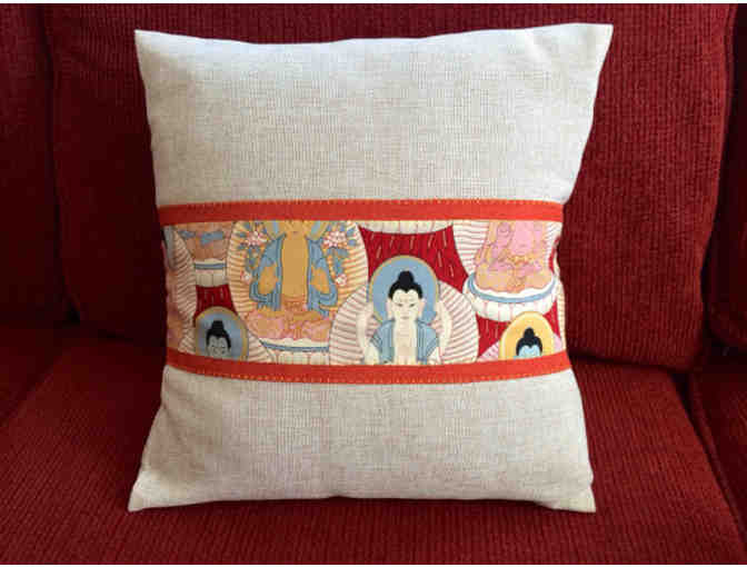 ThrowInTheTowel: Buddha-Themed Pillow
