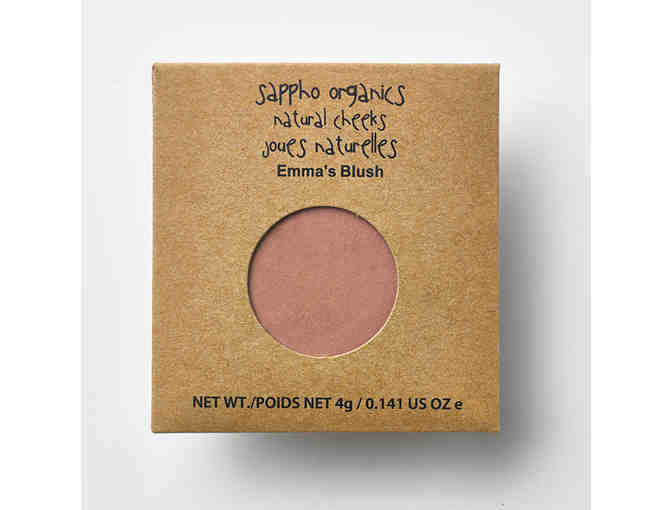 Sappho Organic Cosmetics: Compact, Eye Shadows, and Blush