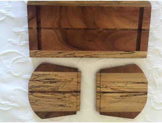Polestar: Custom-Made Mango and Koa Wood Meditation Bench
