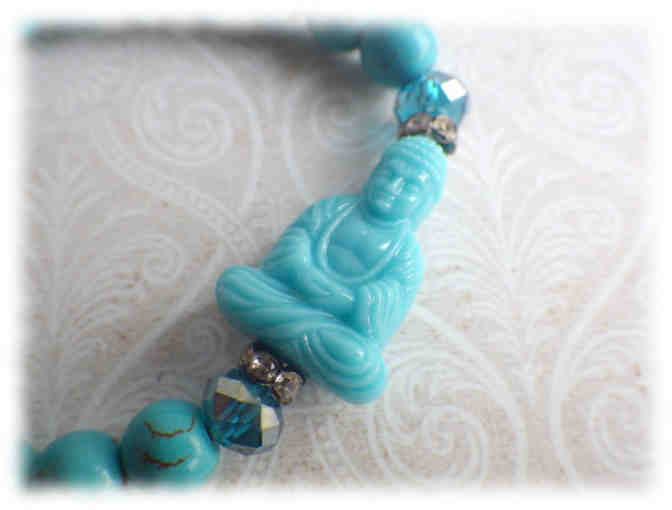 Bohemia1973: Turquoise Water Buddha Bracelet