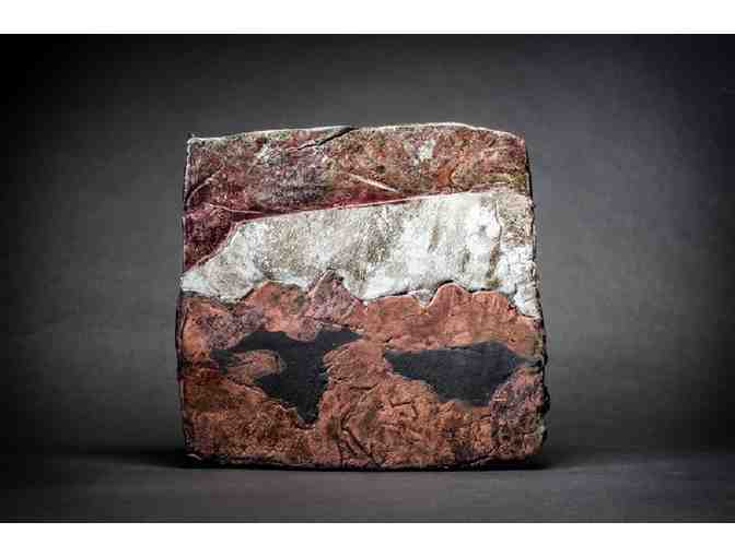 Mindy Moore: 'The Copper-Colored Mountain is Within My Heart' Raku-Fired Platter