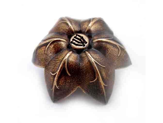 Metta Metalworks: Lotus Flower Incense Holder with Incense
