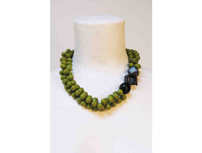 Pam Barry: Glass and Vintage Lucite Choker
