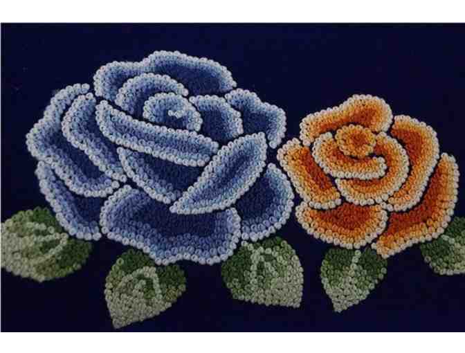 Myadornart: Designer Handbag with Embroidered Flowers