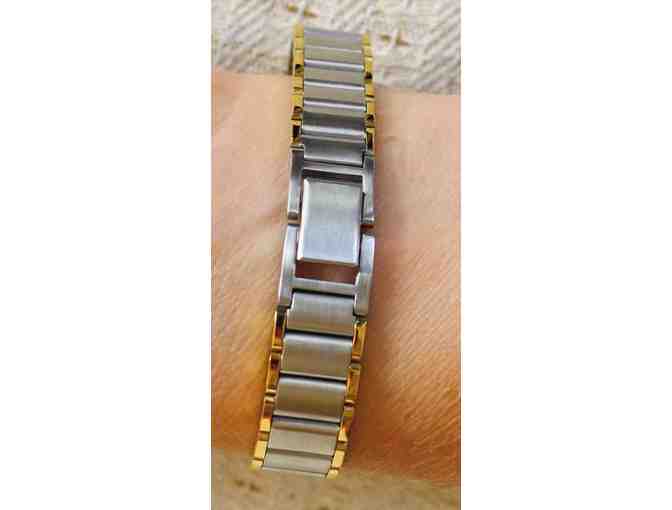 Blue Cliff Monastery: Thich Nhat Hanh-inspired 'It's Now' Gold and Silver Womens Watch