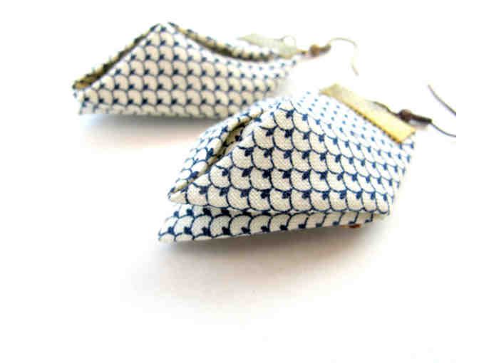 Gilgulim: Traditional Japanese Origami Fiber Earrings