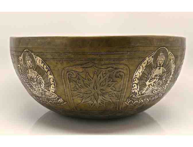 Himalayan Designs: 'Golden Bodhi Singing Bowl' 10.25 Inch