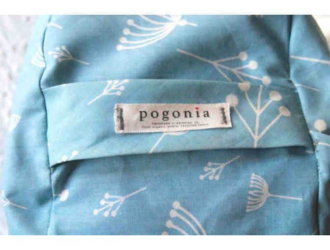 Pogonia Crafts: Blue 'Twig' Organic Zafu/Meditation Cushion