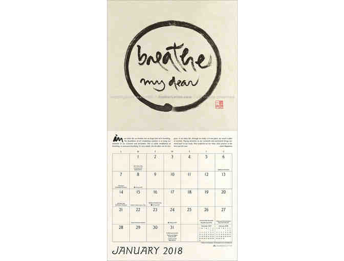 Amber Lotus Publishing: 2018 'Mindful Art of Thich Nhat Hanh' Wall Calendar