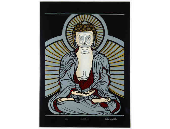 Buddha2Buddha: Signed "Sitting Buddha" Multi-Color Serigraph - Photo 1