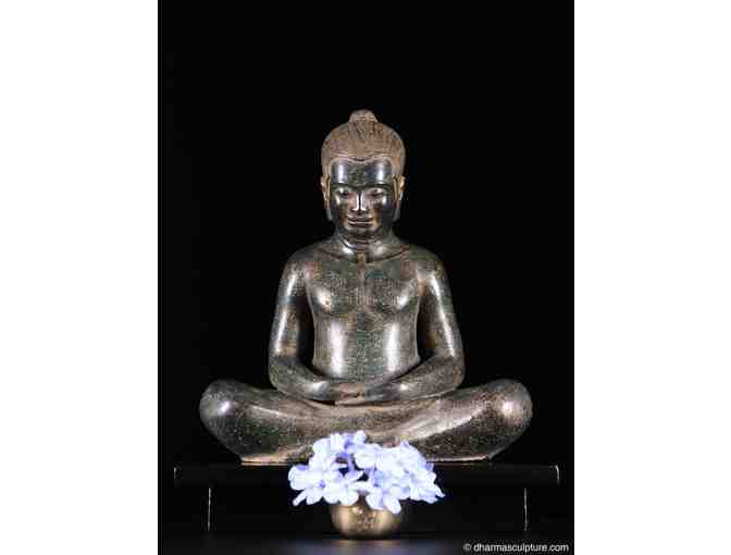 Dharma Sculpture:  'Angkor King Jayavarman' Brass Statue