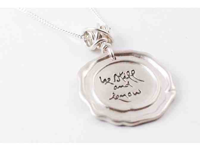 Mindful Necessities: Thich Nhat Hanh-Inspired Sterling Silver 'Be still and know' Necklace