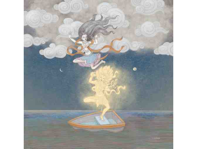 Lasha Mutual: 'Dakinis Over the Ocean' Fine Art Print