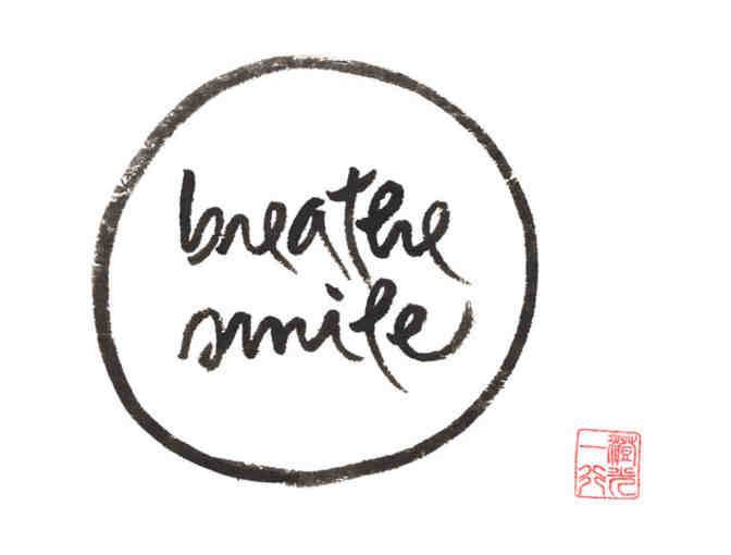 Thich Nhat Hanh: Small 'Breathe smile' Print