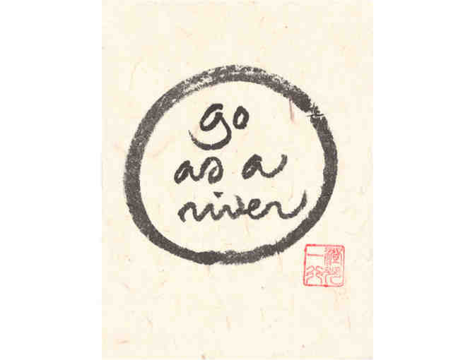 Thich Nhat Hanh: Small 'Go as a river' Print