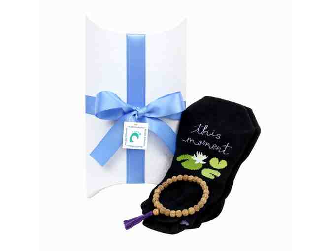 Toe Talk: 'This Moment' Mindful Sock and Bracelet Gift Bundle