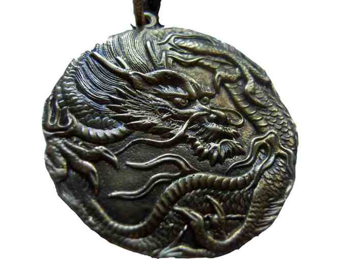 MartialArtiZen: Shaolin Dragon Wu Tang Dragon Bronze Earrings